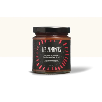 Chocolate spread with raspberry and salt flower