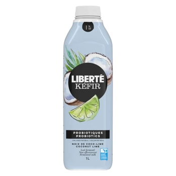 Liberté Kéfir non effervescent Noix de coco - lime 1% M.G. 1L