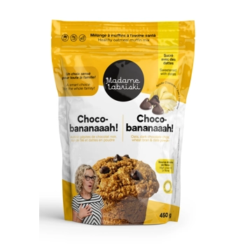 Mélange à muffins à l’avoine santé (sans sucre raffiné ajouté) - Choco-bananaaah!