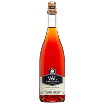 Cidre pétillant aromatisé à la framboise Val Caudalies