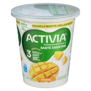 Yogourt Probiotiques Actifs à la Mangue