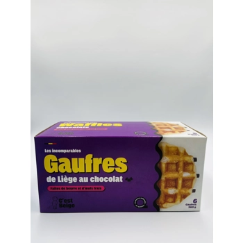 Gaufre de Liège au chocolat.