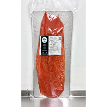 Truite arc-en-ciel fumée au froid en tranche - congelé