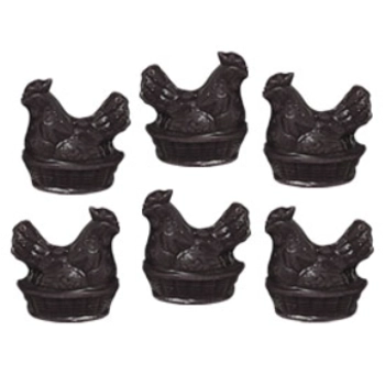 Little black chocolate hens