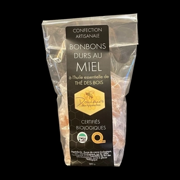 Bonbons durs biologiques au miel - Thé des bois