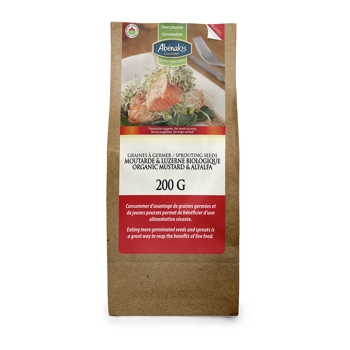 Graines à germer - Moutarde luzerne biologique.