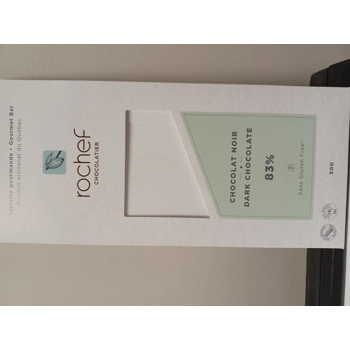 Dark 83% chocolate bar.