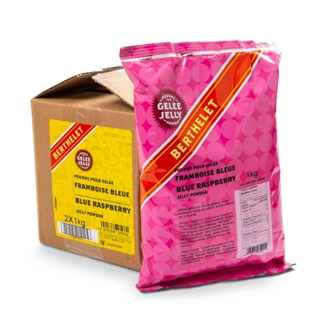 Blue raspberry jelly powder