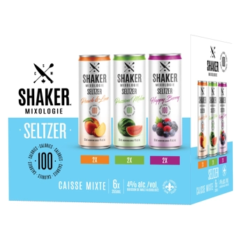Shaker Seltzer Caisse mixte 6x355mL