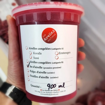 Jus d'airelles rouges
