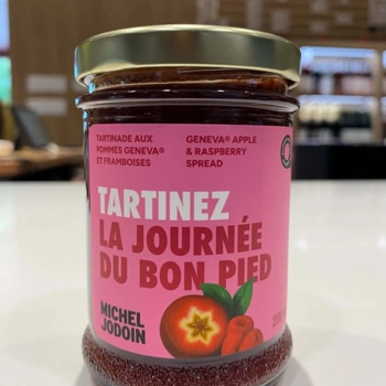 Tartinade aux pommes Geneva et framboise