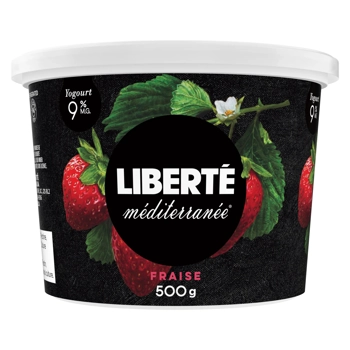 Liberté Méditerranée Yogurt Strawberry 9% M.F. 500G