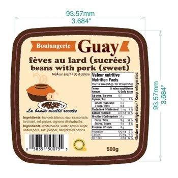fèves au lard sucrées
