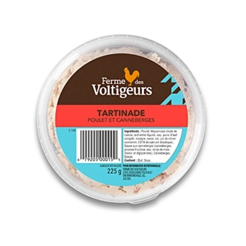 Tartinade de poulet aux canneberges