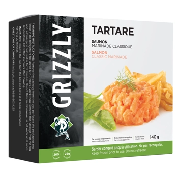 Tartare de saumon et marinade classique