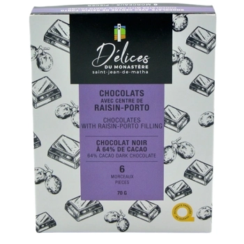 CHOCOLATES WITH RAISIN-PORT FILLING