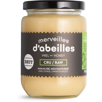 Miel d'été brut cru non filtré