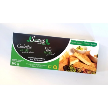 Galettes au tofu saveur tandoori