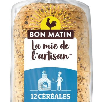 Pain 12 céréales Bon Matin La mie de l'artisan 550 g