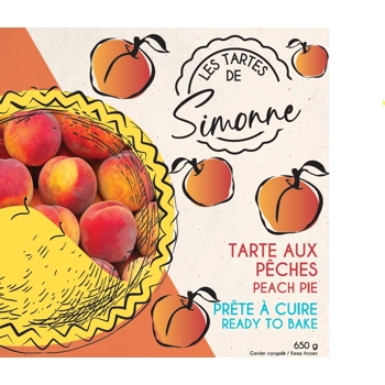 Peach pie (ready to bake)