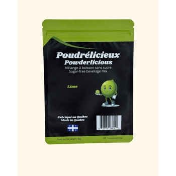 Powdered sugar free beverage mix - Lime