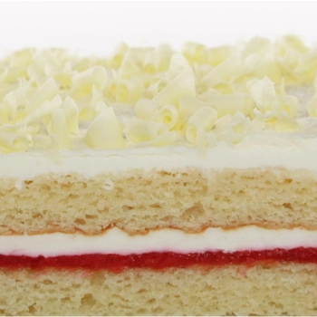 RASPBERRY CREAM SLAB CAKE