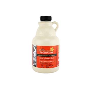 O CANADA- Sirop d’érable Pur-AMBRÉ, Goût Riche - Cruchon