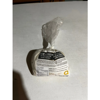 pâte à pizza et focaccia olives noires. (frozen, raw)