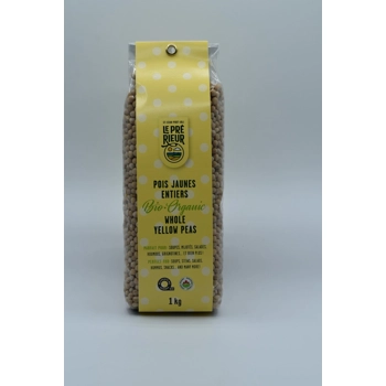 Pois jaunes entiers biologiques