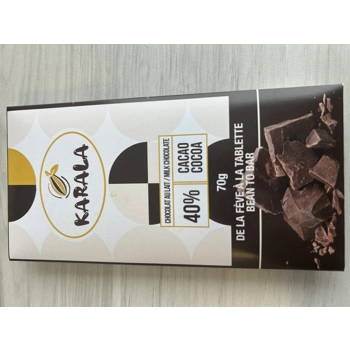 Tablette de chocolat au lait 40%