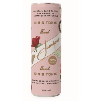 Gin tonic floral sans alcool