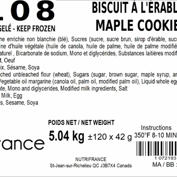 Biscuits érable - 2108