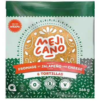 Tortillas saveur de fromage et jalapeño