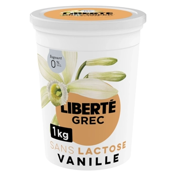 Yogourt Grec 0% Vanille sans lactose