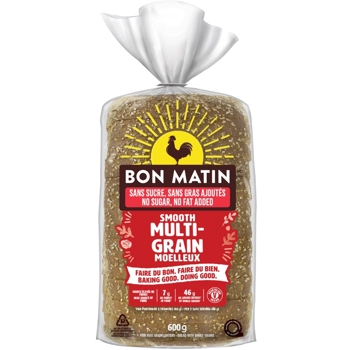 Pain Multigrain moelleux sans sucre, sans gras ajoutés Bon Matin