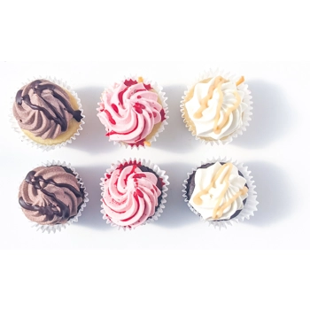 Cupcakes Variés végétarien, sans gluten et sans allergènes prioritaires