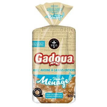 Pain avec avoine et grains entiers