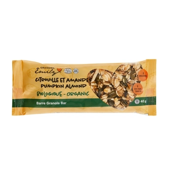 Barres Granola: Citrouille Amande