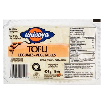 Tofu extra ferme Légumes
