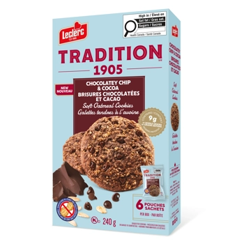 Oatmeal Soft Cookies - Chocolatey Chip & Cocoa