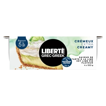 Liberté Grec Yogourt Tarte à la lime 5% M.G. 4x100G