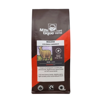 Bolivia Noir, Grain, Équitable & Biologique