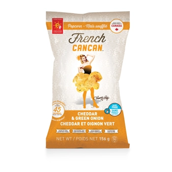 Popcorn French Cancan cheddar et oignon vert.