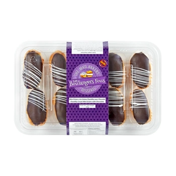 MINI ÉCLAIRS À LA CRÈME CHANTILLY AVEC CHOCOLAT