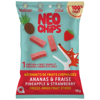Bâtonnets ananas & fraise