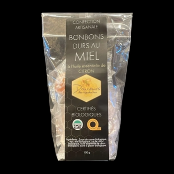 Bonbons durs biologiques au miel - Citron