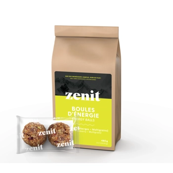 Boules d'énergie dattes, canneberges et multigrains