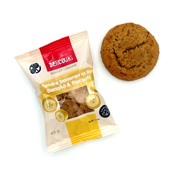 Biscuit  tendre au banane et lin