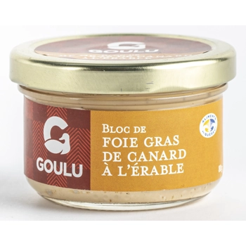 Bloc de foie gras de canard à l'érable
