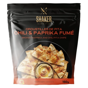 Croustilles de pita – Chili & Paprika fumé